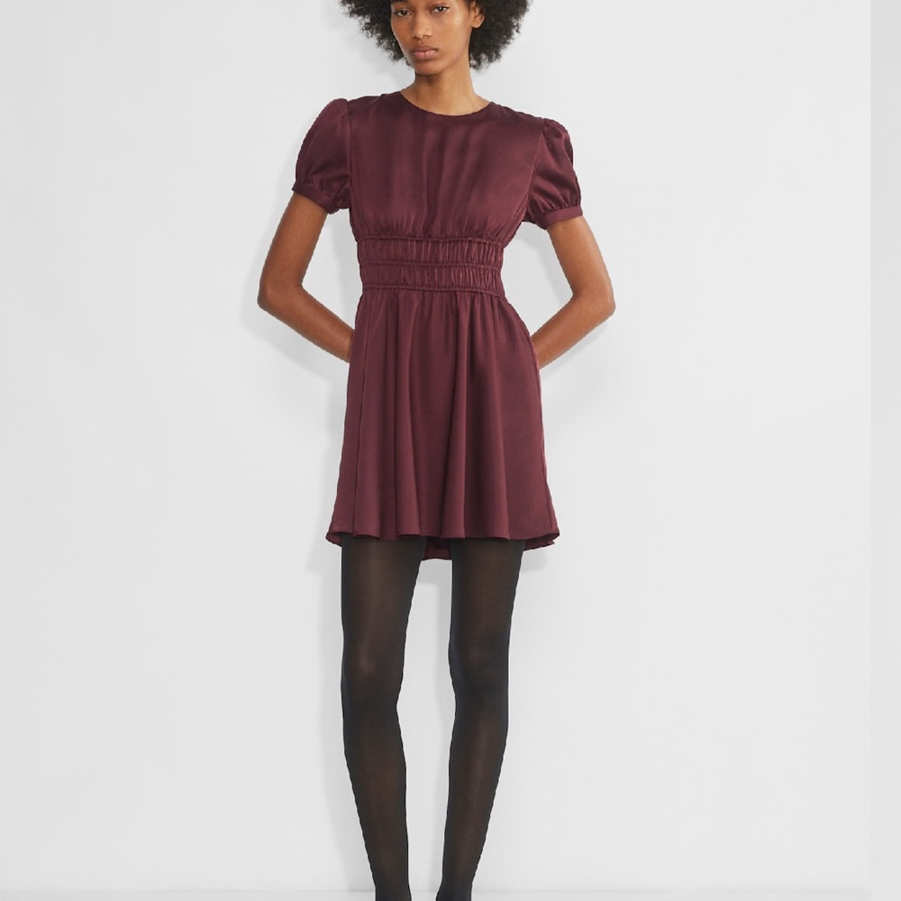 Aritzia Rich Burgundy Mini Dress- NWT